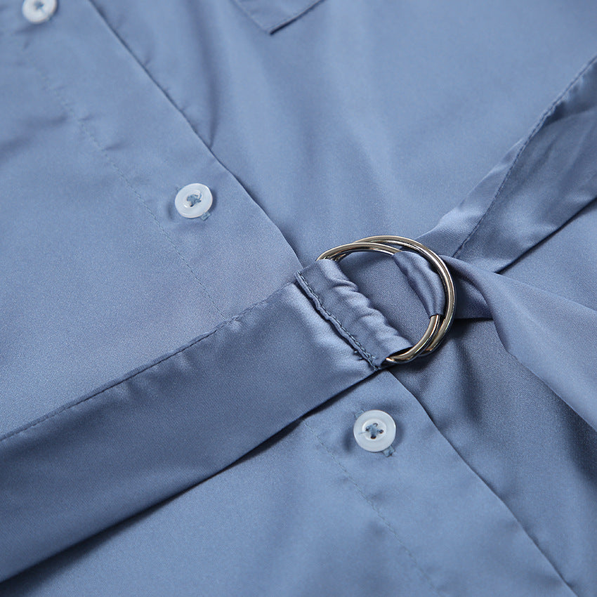 Satin Slit Dress | Waist Slimming Gown | noémi