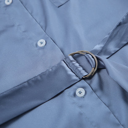 Satin Slit Dress | Waist Slimming Gown | noémi