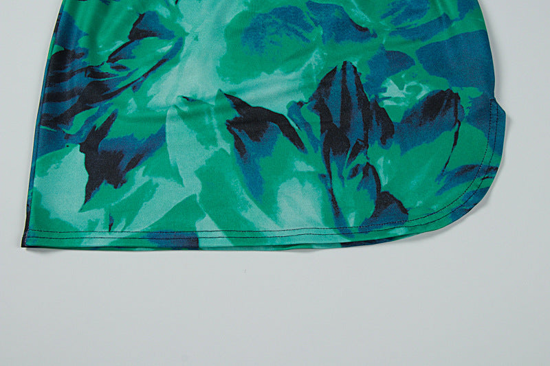 Tie Dye Pleated Sheath Dress | Slim Fit Summer Midi for Women | noémi