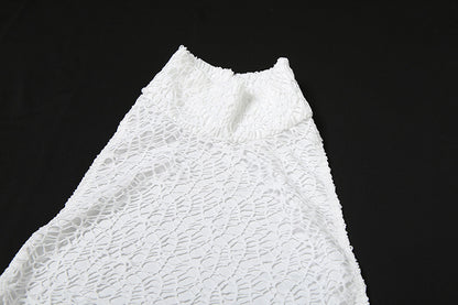 Summer Pleated Halter Dress | Backless, Slim Fit, Elegant Sheath | noémi