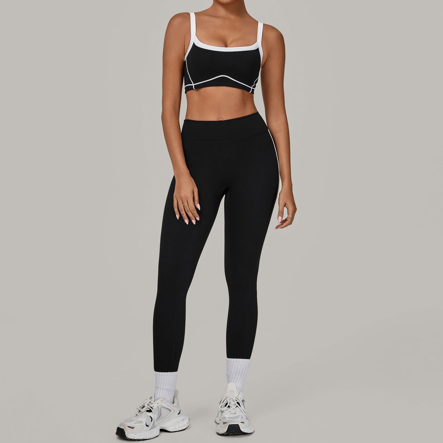 Patchwork Yoga Set | Slim Fit Two Piece | noémi