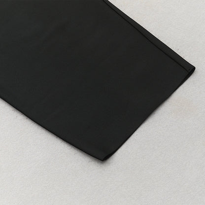 Chain Strap One Shoulder Mid Length Bodycon Dress | noémi