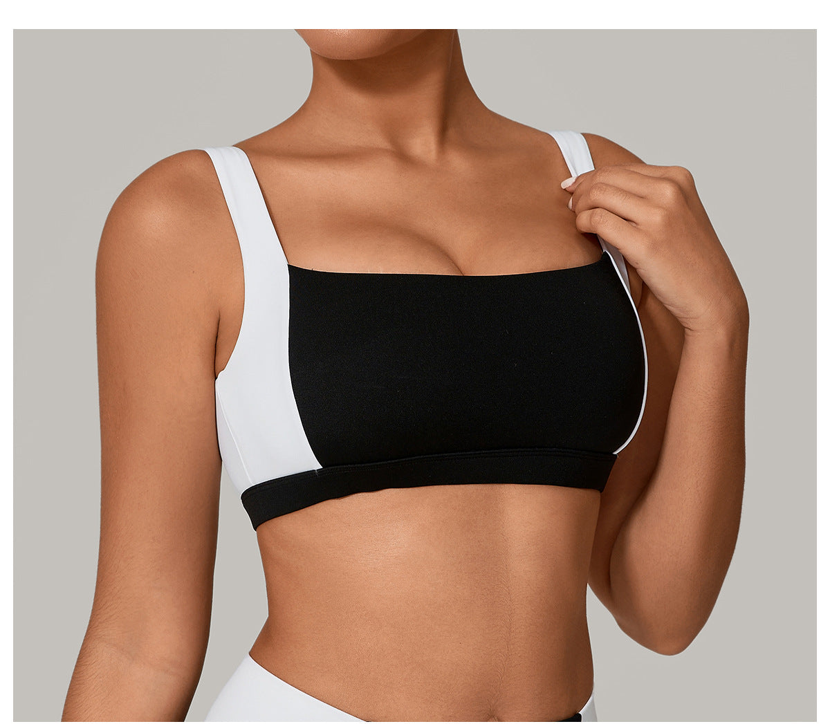 Womens Shockproof Sports Bra Push Up Wide Strap | noémi