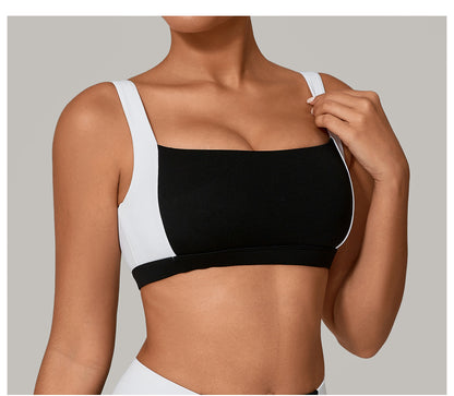 Womens Shockproof Sports Bra Push Up Wide Strap | noémi