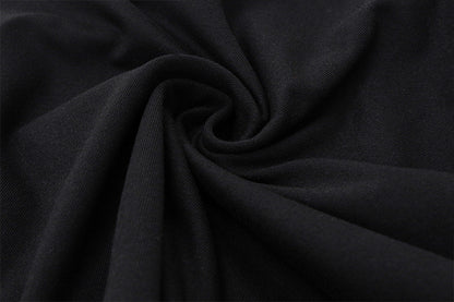 Dual Strap Ruched Tank | Chic Stretchy Black Halter Camisole | noémi