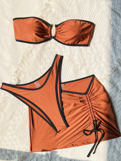 3 Piece Bikini Swimsuit Set for Women | Skirt CoverUp | noémi