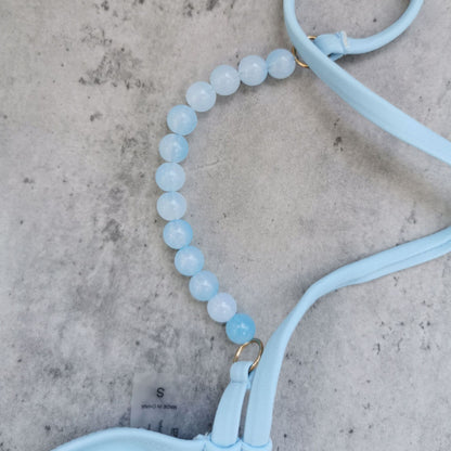 Three Strap Low Waist Backless Split Bikini in Solid Color for Women | noémi