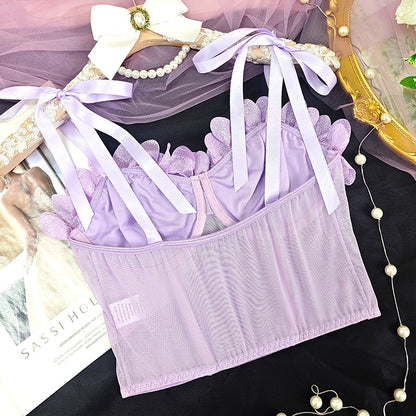 Floral Print Boning Corset Tube Top with Cropped Fit for Women | noémi