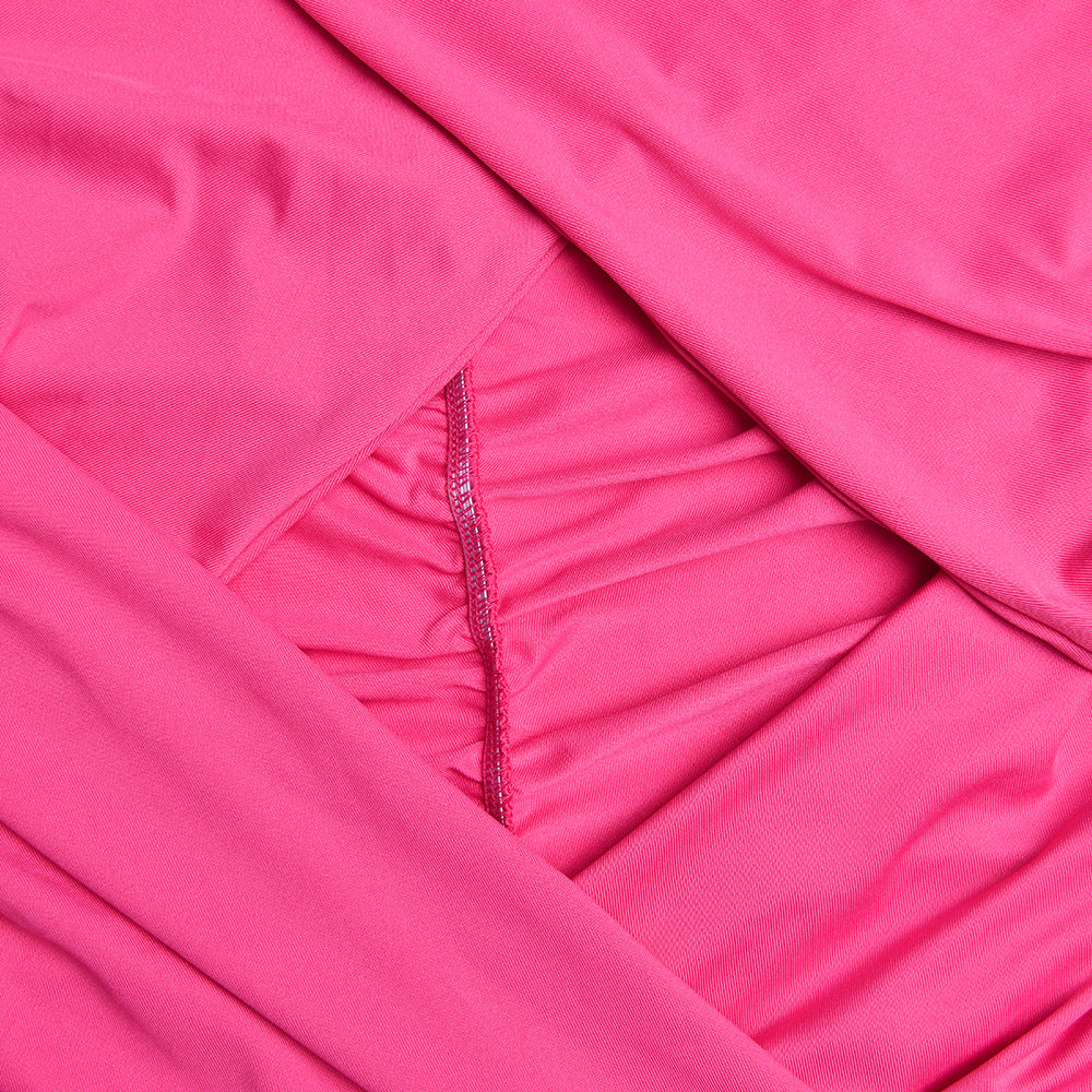 Floral Backless Halter Dress | Stitched Detail Hip Length | noémi