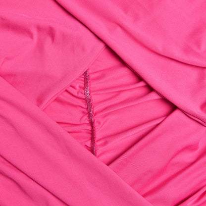 Floral Backless Halter Dress | Stitched Detail Hip Length | noémi