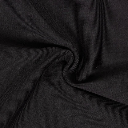 Womens Black Ruffled Mesh Dress | noémi