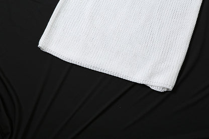 Womens Halter Backless Knitted Dress | Low Cut with Hollow Out Cutout Design | noémi