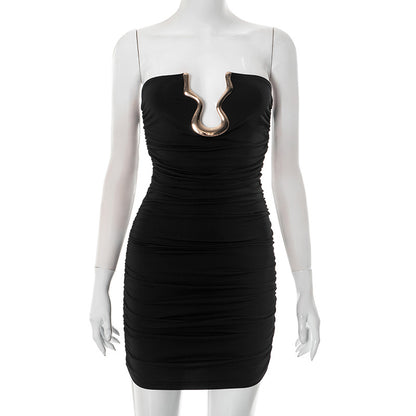 Slim Tube Top with Metal Detail | Trendy Summer Fit  | noémi
