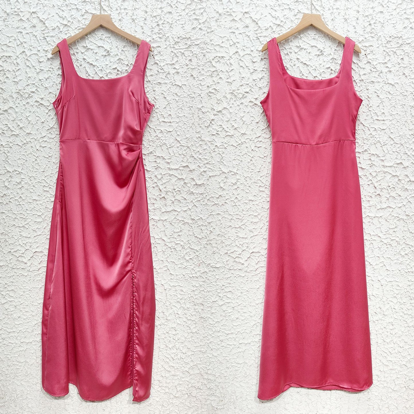 Womens Spaghetti Strap Split Hem Dress | Sleeveless Midi Dress | noémi