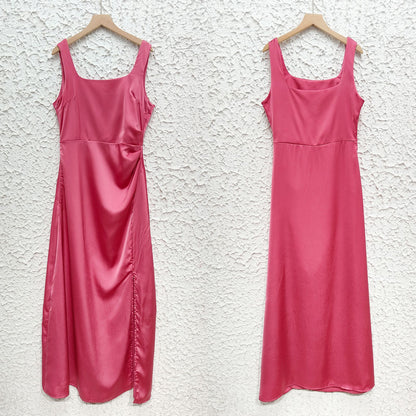 Womens Spaghetti Strap Split Hem Dress | Sleeveless Midi Dress | noémi