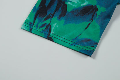 Tie Dye Pleated Sheath Dress | Slim Fit Summer Midi for Women | noémi