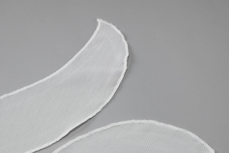 Wrapped Chest Lace Stitch Mid Length Split Dress | noémi