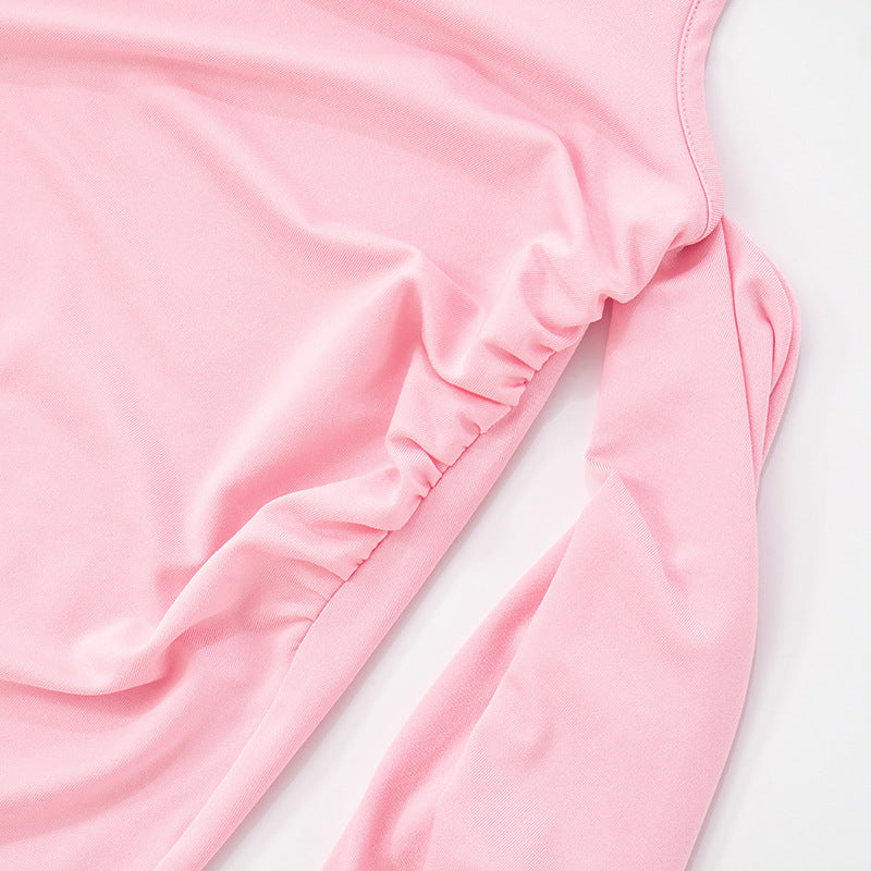 Womens Slim Fit Cutout Mini Dress with Crossbody Waist Detail | noémi