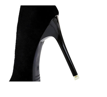 Women’s Stiletto Heels | Pointed Toe, Suede Finish, Metal Buckle | noémi