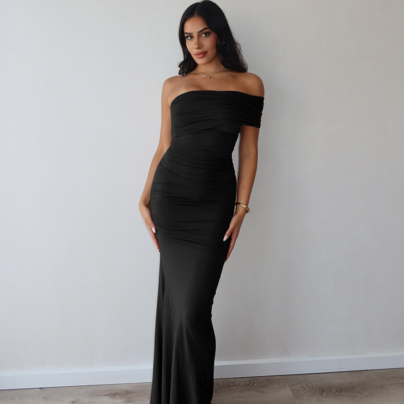 Womens Backless Slim Fit Dress with Side Slit | noémi