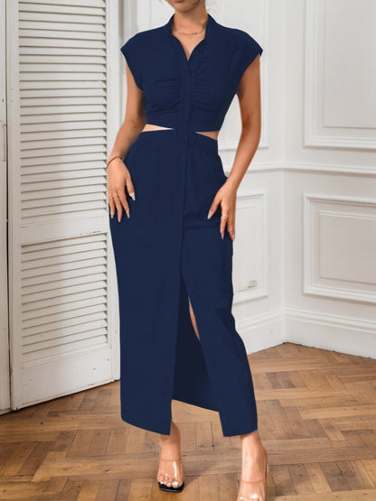 Modern Cutout Cardigan Dress with Flattering Fit | noémi