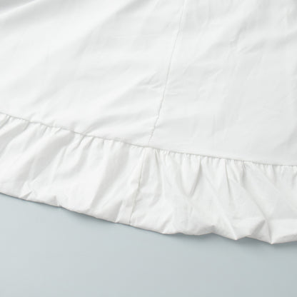 Womens Cotton Sling Balloon Dress with Slim Waist Bubble Hem | noémi