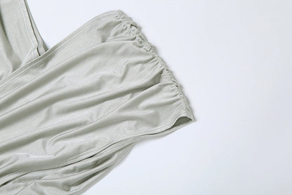 Womens Slim Fit Cropped Split Sheath Dress in Solid Color | noémi