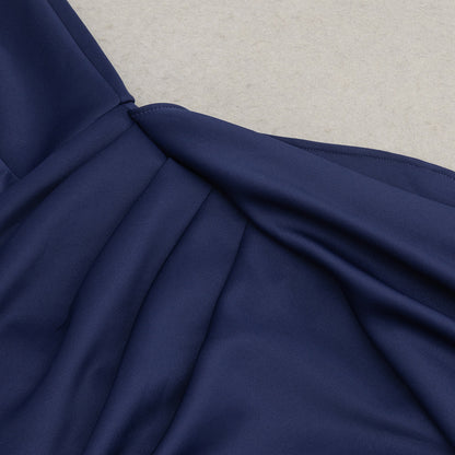 Womens Off Shoulder Ruffled Maxi Dress | Slim Fit, Feather Trim Detail | noémi