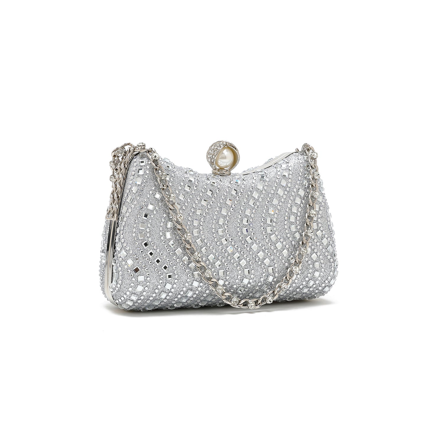 Gold Rhinestone Evening Bag | Sparkly Mini Purse for Parties, Weddings & Events | noémi