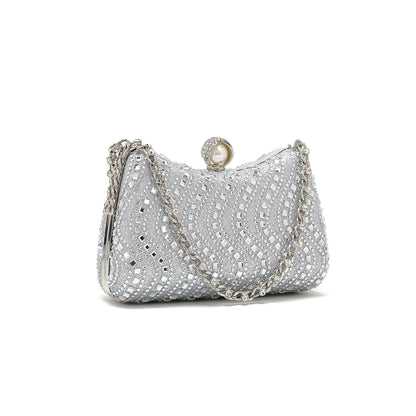 Gold Rhinestone Evening Bag | Sparkly Mini Purse for Parties, Weddings & Events | noémi