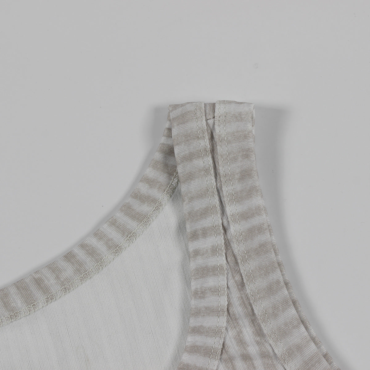 CoOrd Set | Sunken Stripe Crop Vest Top Pleated Mini Skirt | noémi