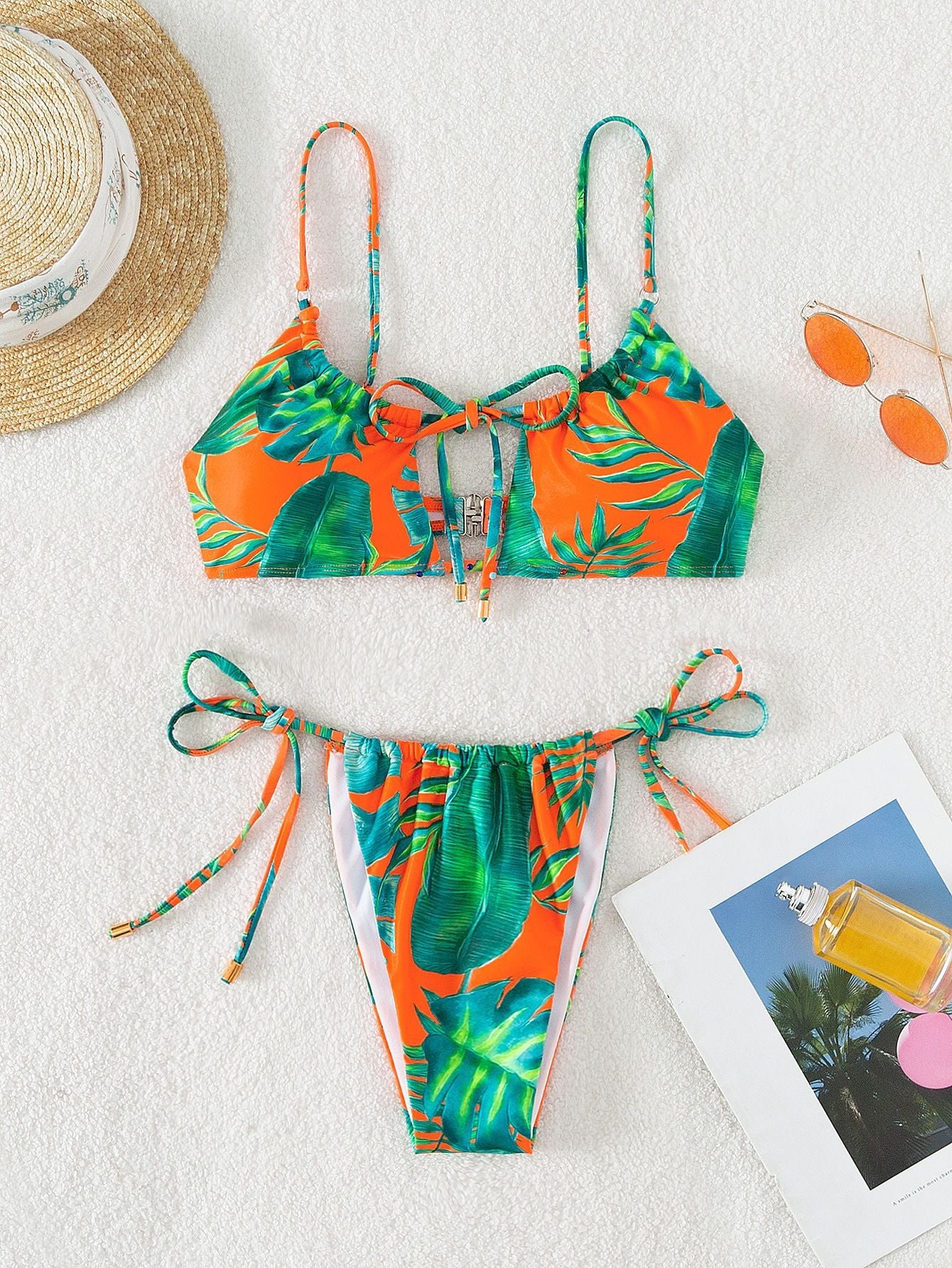 Multi Color Print High Waist Push Up Bikini Set for Women | noémi