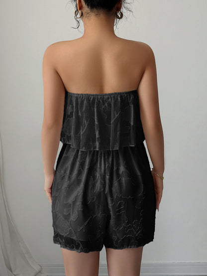 Strapless Ruffle Romper for Women | Tube Top Jumpsuit | noémi