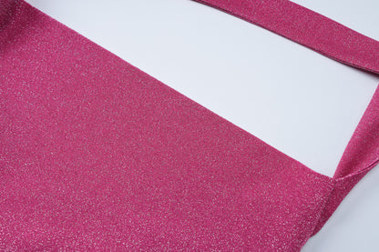 Bright Silk Halter Dress with Side Split and Sheath Fit | noémi