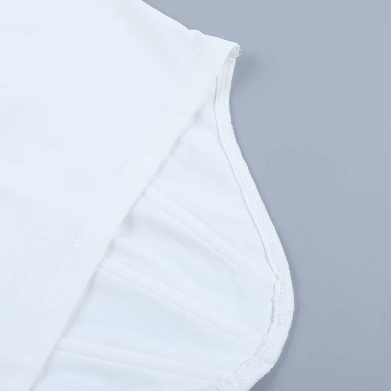 White Lace Trim VNeck Bow Tie Tank Top | Soft Stretch | noémi