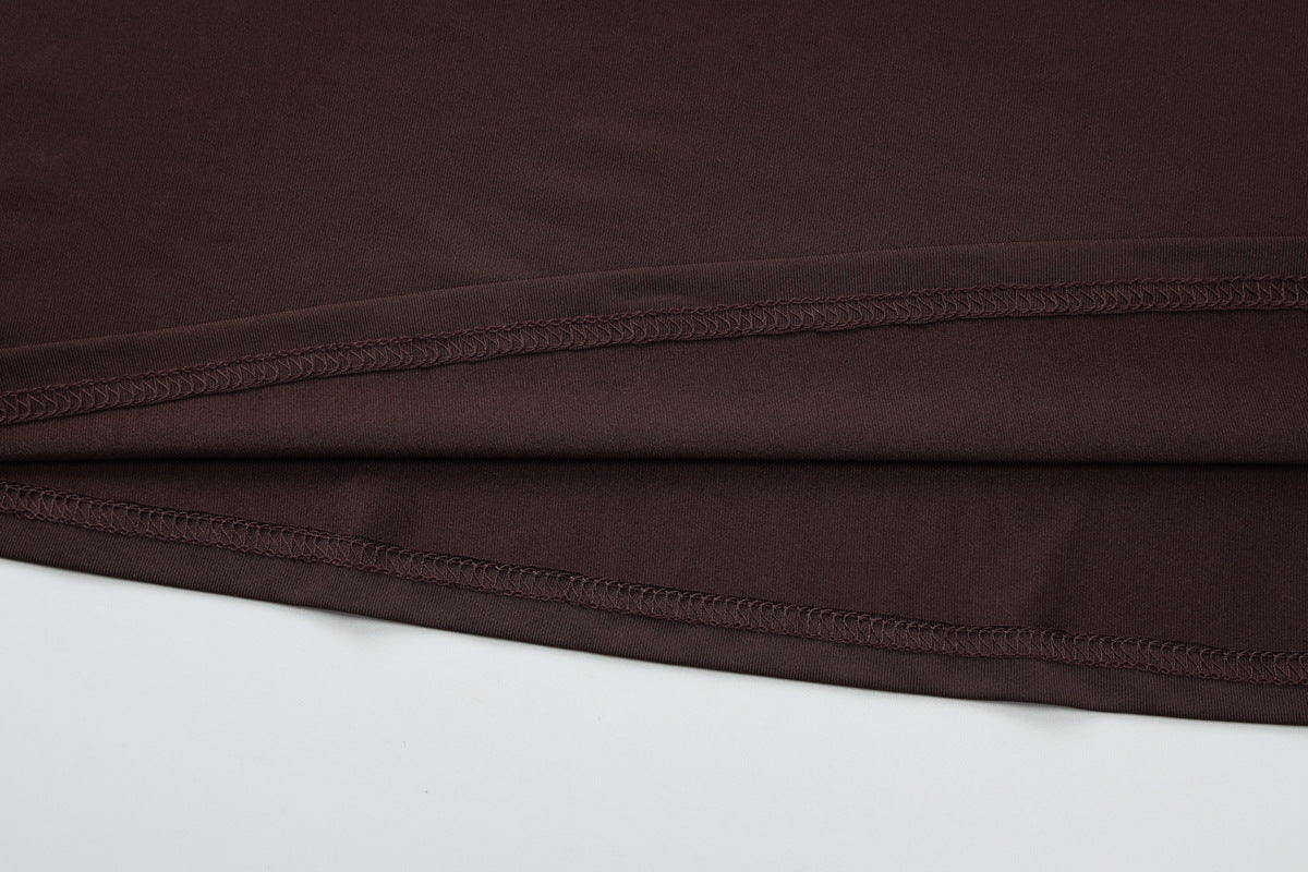 Womens One Shoulder Sheath Dress with Pleated Detail | noémi