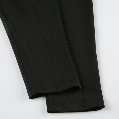 Metal Tube Stitching Hollow Out Cutout Jumpsuit | Tight Skinny One Piece Trousers | noémi