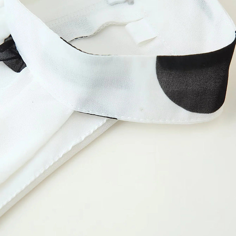 Polka Dot Summer Set | Halter Crop Top with High Waist Flounced Skirt | noémi