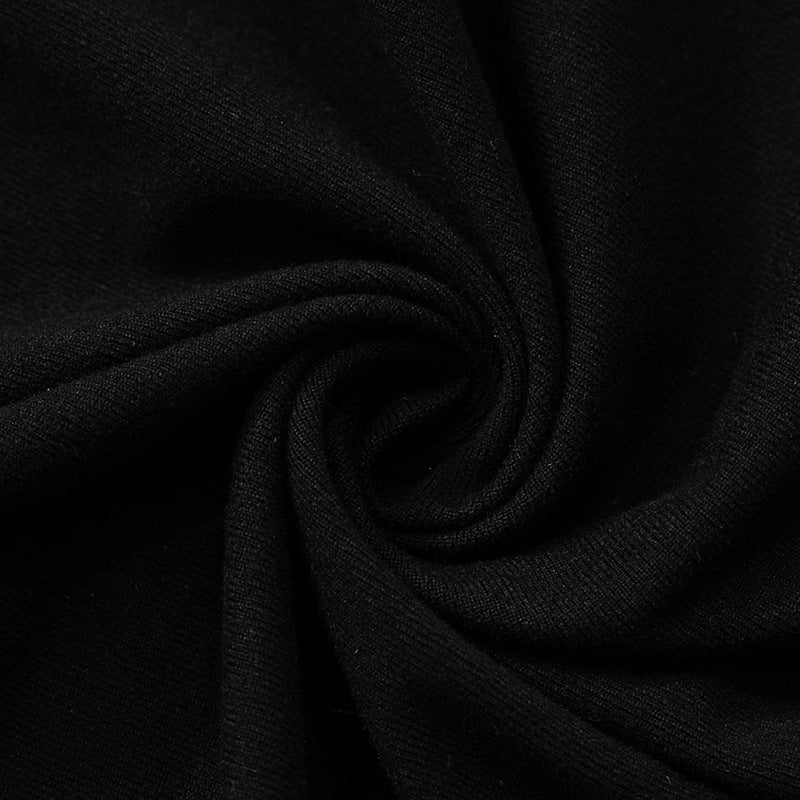 Women Deep V Neck Long Sleeve Waist Fitted High Slit Dress | noémi