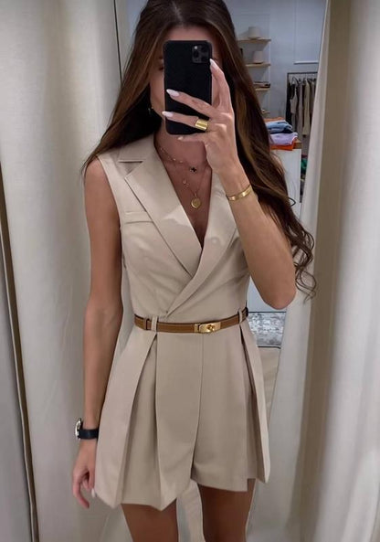 Sleeveless Blazer Romper | noémi