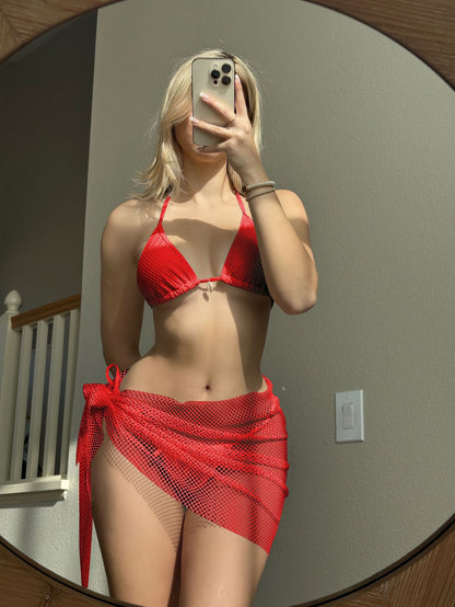 Fresh Breeze Beach Shell Three Piece Bikini Set for Women | noémi