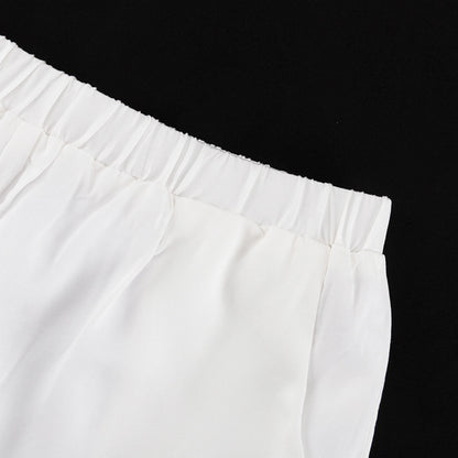 Womens Halter Lace Up Sleeveless Top High Waist Shorts Two Piece Set | noémi