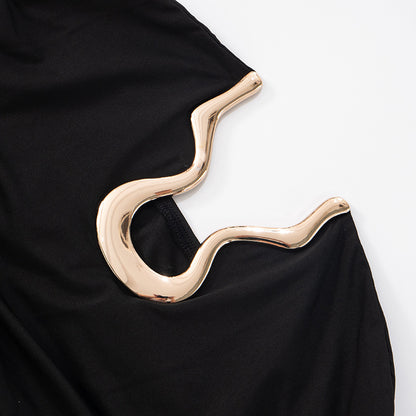 Slim Tube Top with Metal Detail | Trendy Summer Fit  | noémi