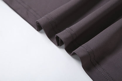 Slimming Beam Waist Solid Color Maxi Pleated Dress Women | noémi