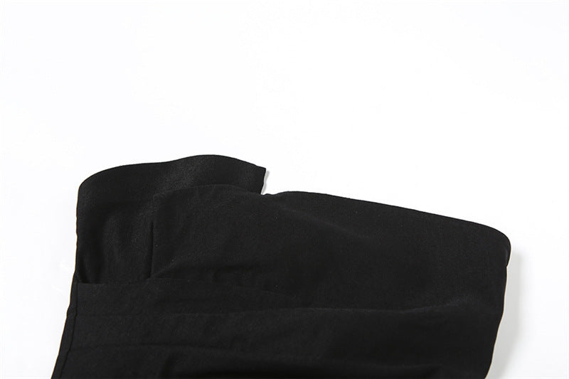 Womens Backless Tube Top | Pleated Short Vest | noémi