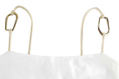 Backless Slim Fit Jumpsuit | High Waist Spaghetti Straps | noémi