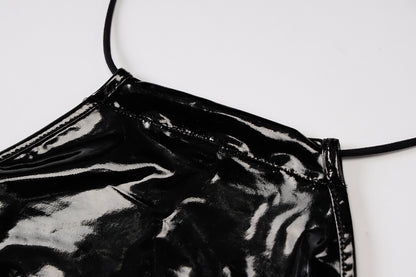 Womens Halter Neck Backless Sheath Dress with Side Split | noémi