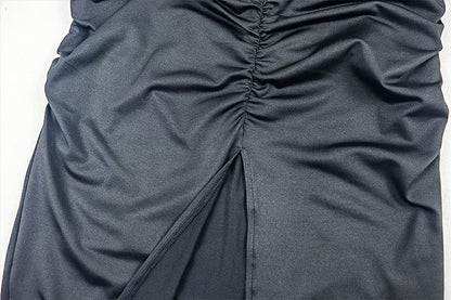 Hollow Out Bodycon Maxi Dress | Sleeveless Slim Fit Sheath with Cutout Waist | noémi