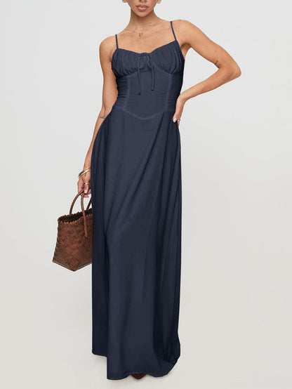 Maxi Dress | Ruched Bust, Adjustable Straps | noémi