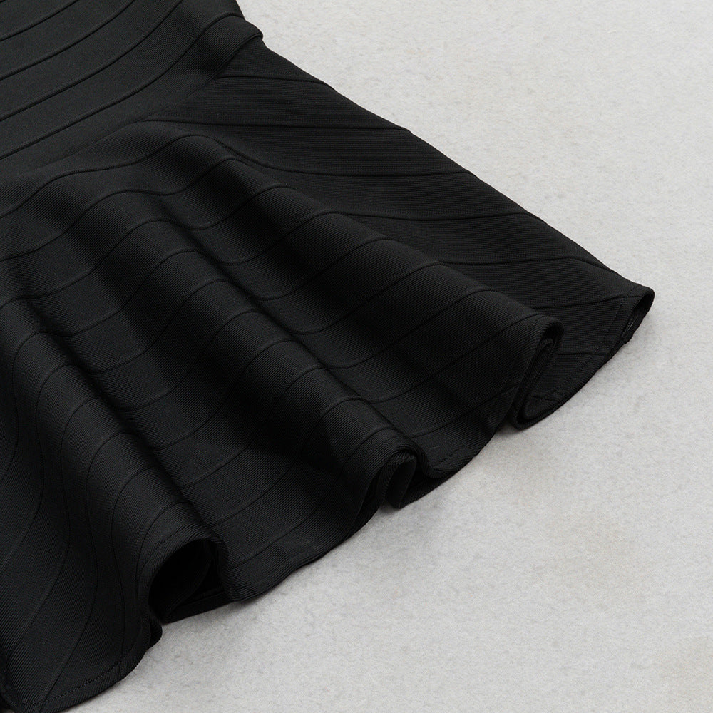 Hollow Stitch Fishtail Bandage Dress With Straps | noémi